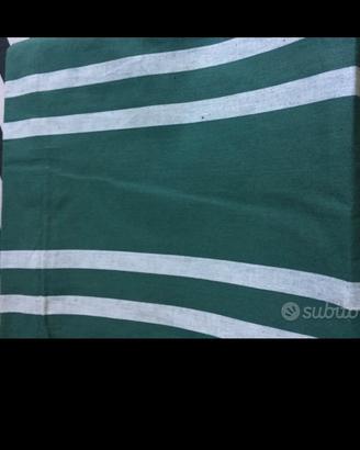 Tele Olona marrone, verde, rigato per tendoni