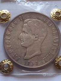 Regno 2 Sicilie Francesco II piastra 120 G. 1859
