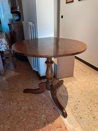 Tavolo tondo a colonna