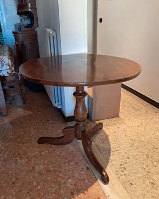 Tavolo tondo a colonna
