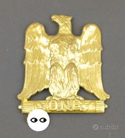 Fregio Fascista ONB In Metallo GIL MVSN Pnf Fez