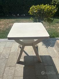 Tavolino da Giardino / Esterno in plastica bianca