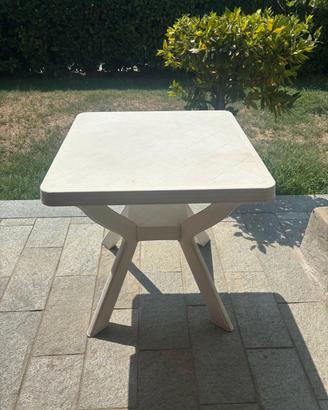 Tavolino da Giardino / Esterno in plastica bianca