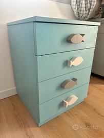 cassettiera con pesci