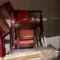 2 Poltroncine d’epoca con alcantara arancio