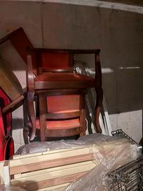 2 Poltroncine d’epoca con alcantara arancio