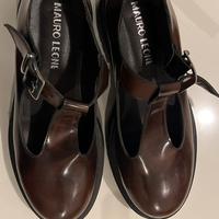 Scarpe Mary Jane in pelle, taglia 36