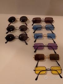 set di 9 occhiali unisex 