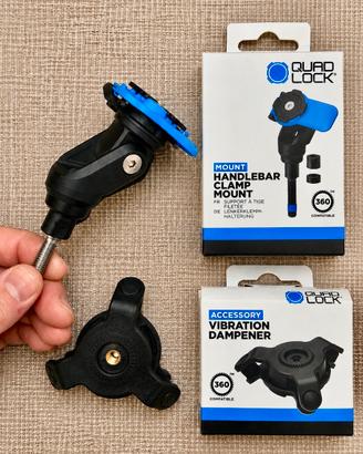Supporto Quad Lock con bullone + smorzatore vibraz