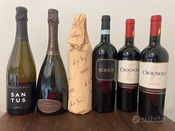 Vino rosso e bollicine