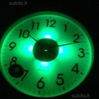 Orologio murale bianco sensor light