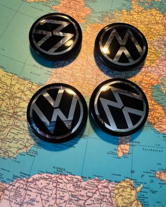 4x Tappi Coprimozzo Volkswagen 56mm