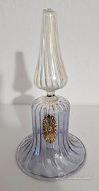 CAMPANELLA VETRO SOF. MURANO E ARGENTO 925 VINTAGE