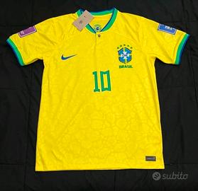 maglia nike del brasile 2022 neymar jr L Large