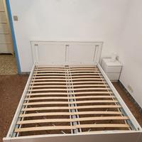 Struttura letto matrimoniale Songesand Ikea bianco