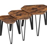 Tre tavolini da incastro