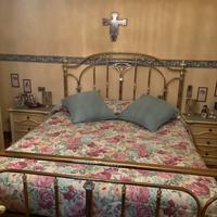 letto ottone stile liberty