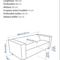 Divano klippan ikea con fodera