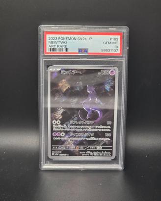 Pokémon PSA 10 Gem Mint – Mewtwo #183 Art Rare SV2
