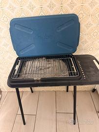 Barbecue portatile Hyba con griglia e coperchio