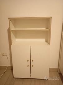 Scaffale bianco in legno Mdf