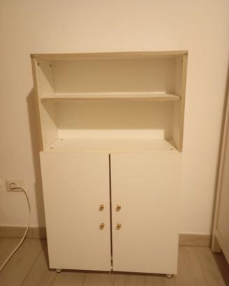 Scaffale bianco in legno Mdf