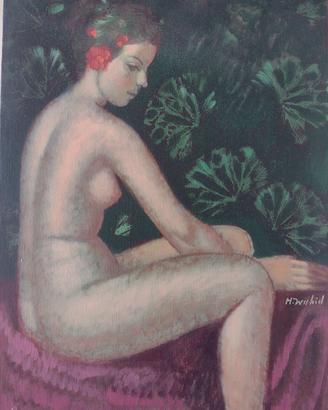 dipinto ad olio originale di M. Wahid