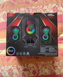 Casse gaming 22 w con led nuove