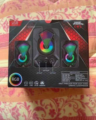 Casse gaming 22 w con led nuove