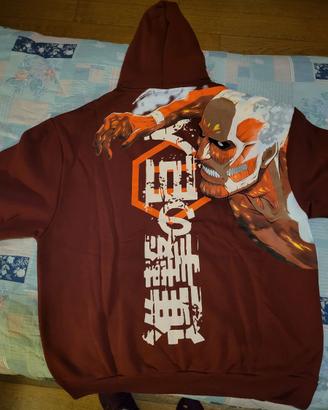 Felpa Dolly Noire Attacco dei giganti L Corazzato