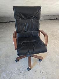 Sedia da ufficio in pelle
