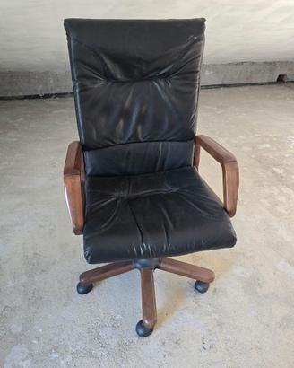Sedia da ufficio in pelle
