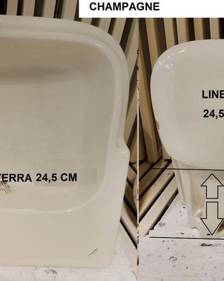 Lavabo semincasso Cidneo colori bianco /champagne