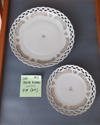 Set piatti dolce in Ceramica - Vintage anni 50