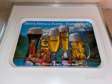 BIRRA FORST MERANO VASSOIO VINTAGE ANNI '70
