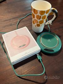 Set Tazza giraffa porcellana + scalda tazza usb