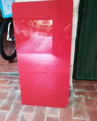 Lastra di vetro rosso-FATE VOI IL PREZZO
