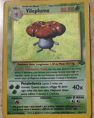 Vileplume Holo ed. Jungle 15/64 Pokemon 