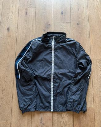 Kway Antony Morato nero e blu con cappuccio
