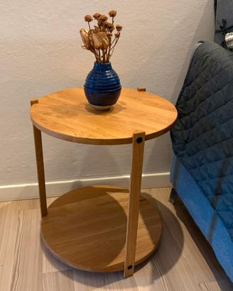 Tavolino rotondo in legno minimal e moderno