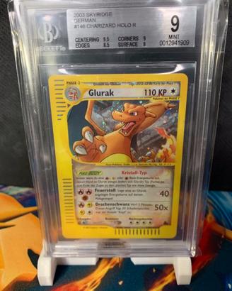 Holo Crystal Glurak BGS 9 tedesco 146/144 Skyridge