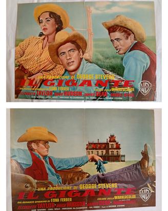 2 fotobuste del film  IL GIGANTE, 1° edizione, 