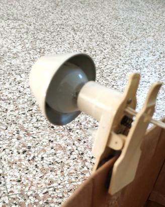 10 lampade a molletta con paralume