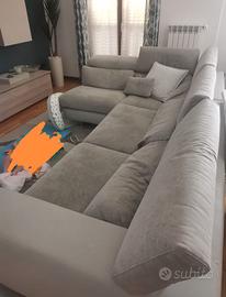 Divano angolare 3 posti con penisola