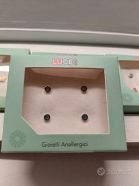 Orecchini luce, doppia composizione di brillantini