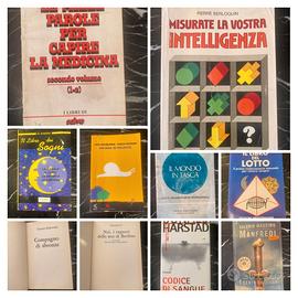📚 Lotto di 10 libri narrativa, curiosità vintage