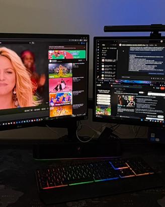 Postazione completa Doppio Monitor + accessori