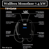 WALLBOX TRYDAN MONOFASE 7.4 kW  mod. TRY32-1-L5-F