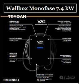 WALLBOX TRYDAN MONOFASE 7.4 kW  mod. TRY32-1-L5-F
