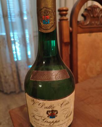 Grappa Dalla Cia anni 70 80-2 bottiglie vintage 